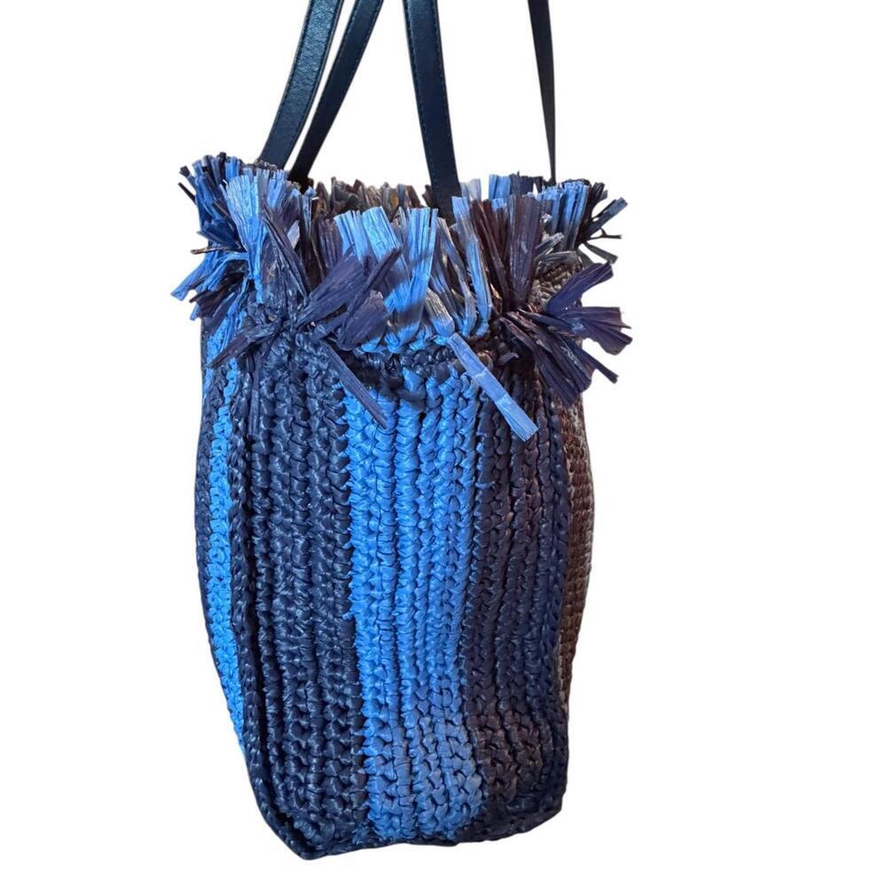 Kate Spade Sam Stripe Raffia Tote - Picture 4 of 7